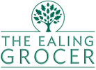 The Ealing Grocer Logo Greengrocer based in London UK, Shop online or in Store for Fresh Fruit & Vegetables, Pastries, Bread, Pantry Products, Drinks, Soft Serve, Cooking utensils, cured meats & Cheese. Deli Delicatessen